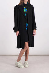 Recycled gabardine trench coat