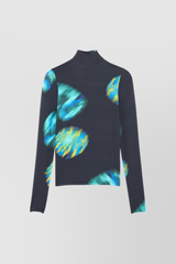 Printed second skin jersey top