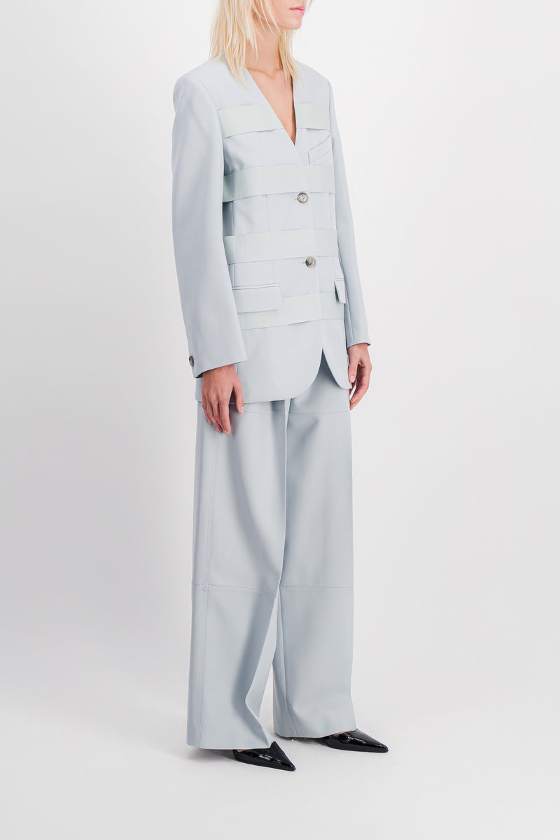 Nina Ricci - Grey wide leg wool pants