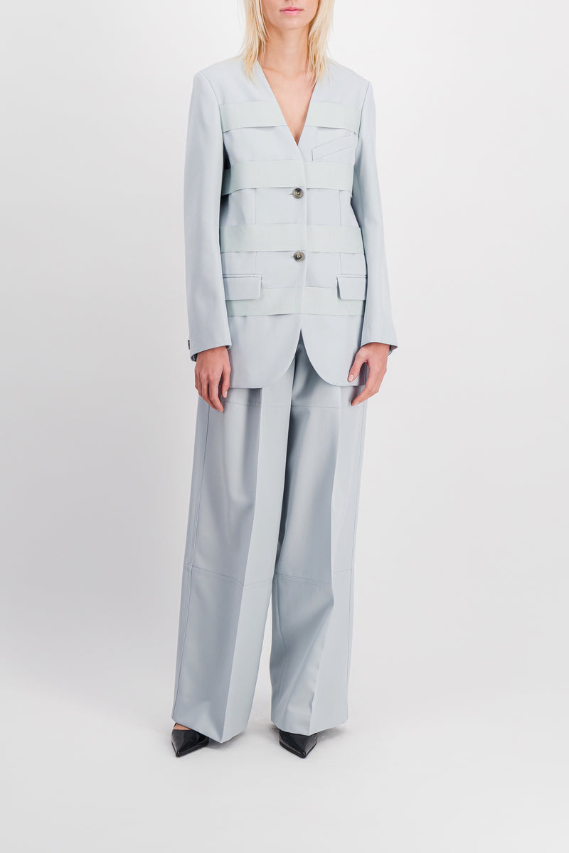 Nina Ricci - Grey wide leg wool pants