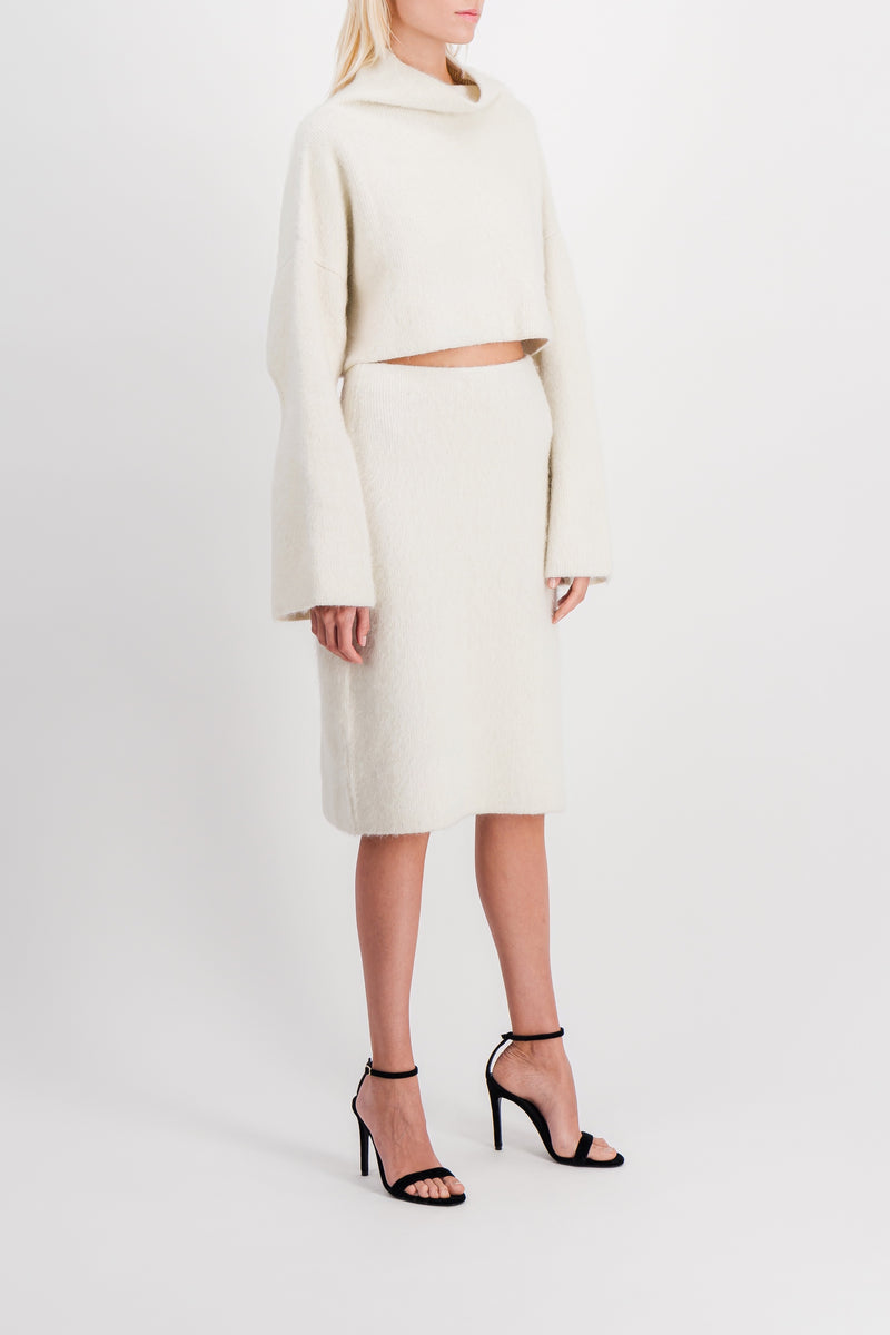JW Anderson - Slit pencil knit skirt