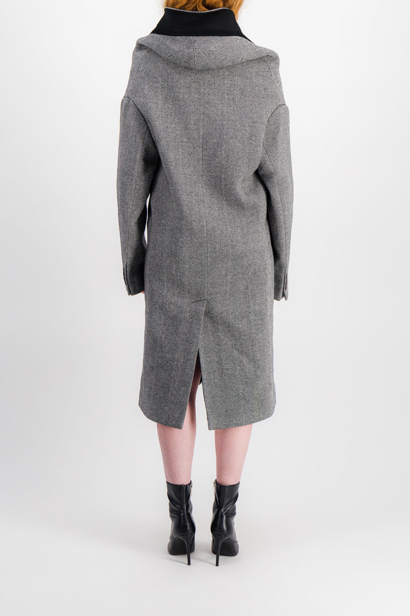 Coperni - Hooded double breasted coat
