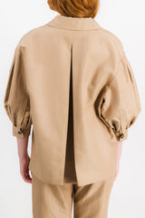 Loose wool jacket
