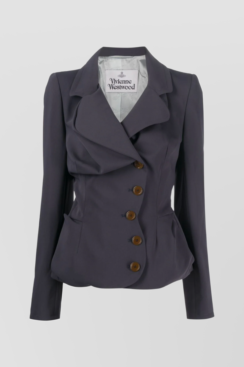 Vivienne Westwood - Draped cady tailoring blazer
