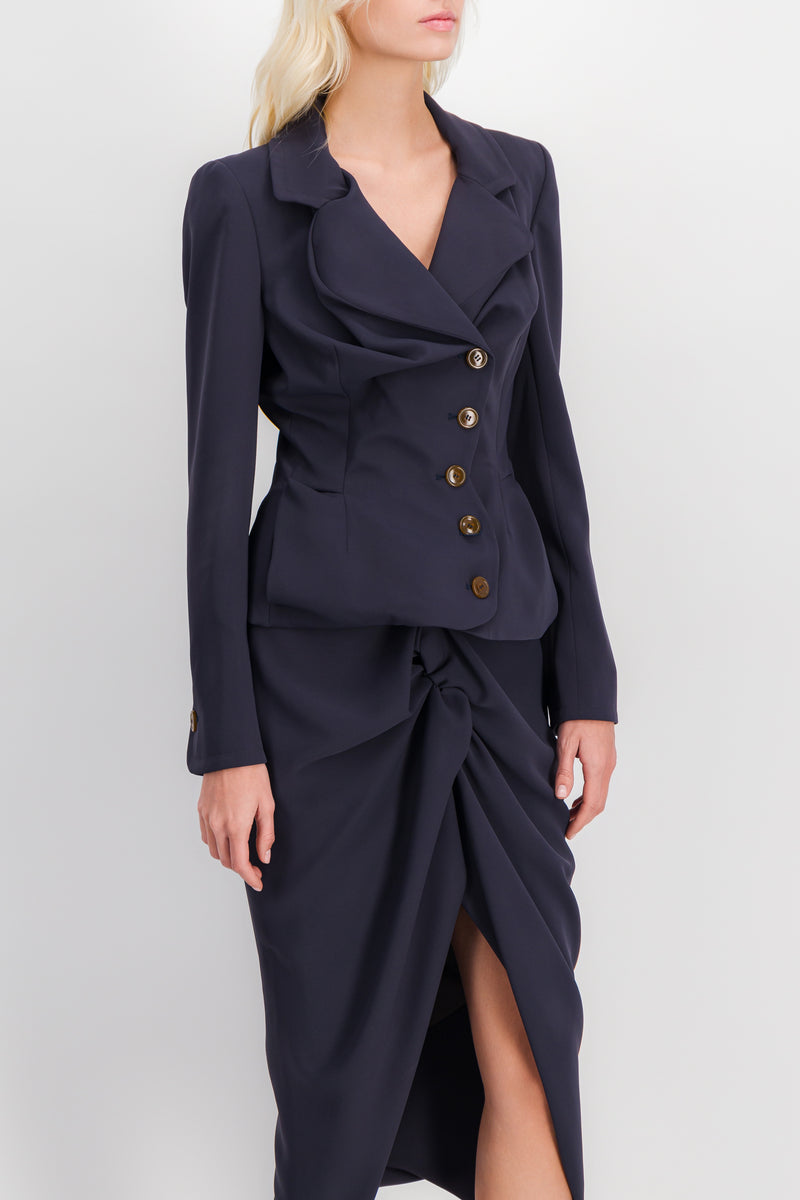 Vivienne Westwood - Draped cady tailoring blazer