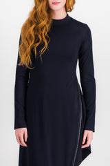 Knit maxi dress with cut-out detail