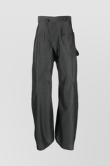 Loose wide leg tailoring pants