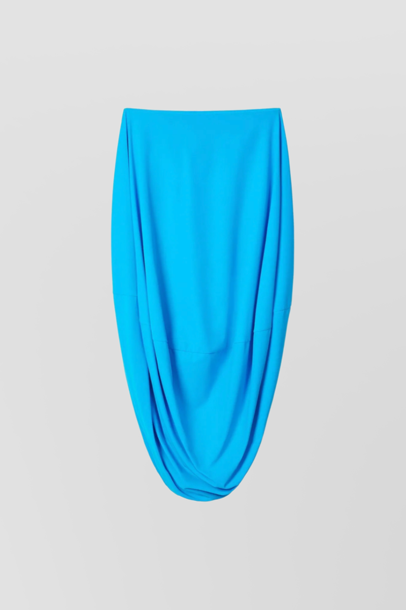 Nina Ricci - Bardot draped azur mini dress