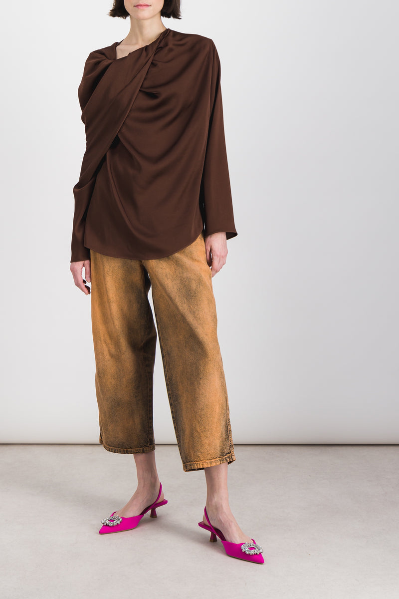 Marni - Marble dyed cropped boyfriend jeans