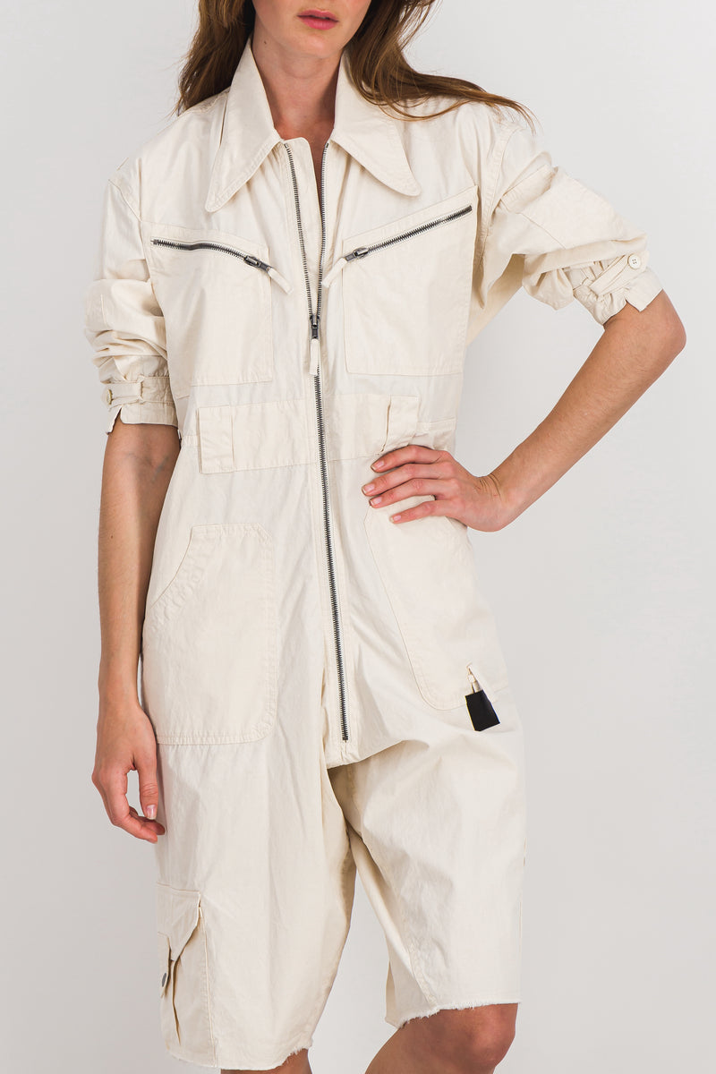 Maison Margiela - Longsleeved toile jumpsuit