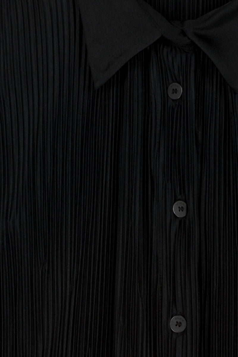 Atlein - Pleated recycled jersey satin shirt