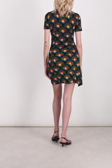 Sunrise printed pleated mini dress