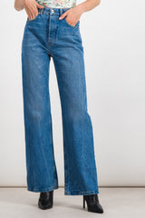 Flared denim jeans