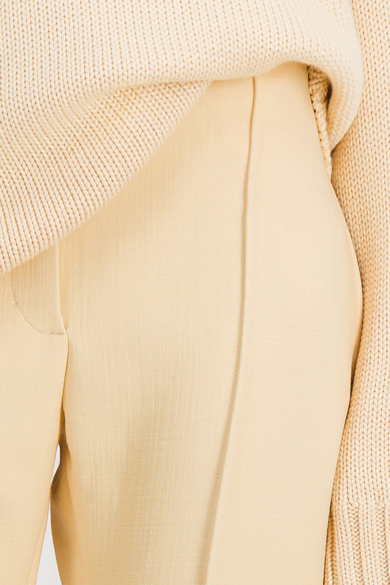 Jil Sander - Cropped straight leg wool pants