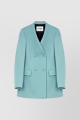 Straight double buttoned tailoring blazer