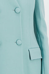 Straight double buttoned tailoring blazer